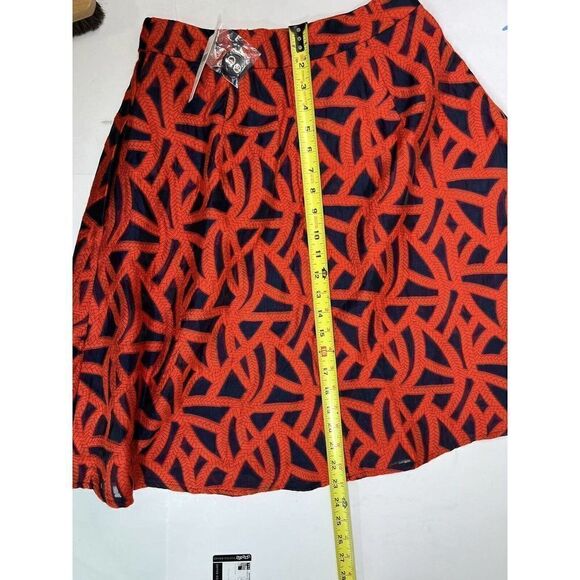 New Anthropologie Eva Franco Mariner Skirt Size 4 Petites Red Navy MSRP $140 - Picture 12 of 16